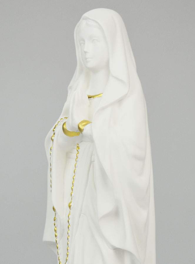 Statue Religieuse Vierge Marie de Lourdes - 30cm (pic 4)