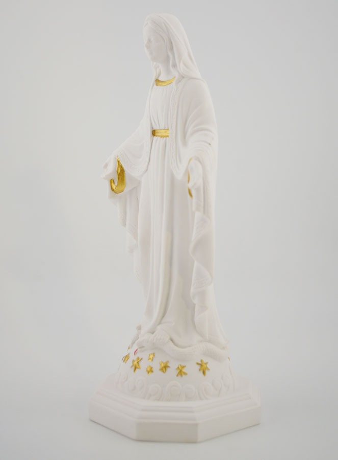 Statue Religieuse Vierge Marie sur Socle - 15cm (pic 2)