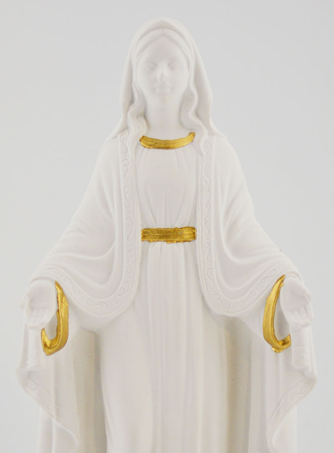Statue Religieuse Vierge Marie sur Socle - 15cm (pic 3)
