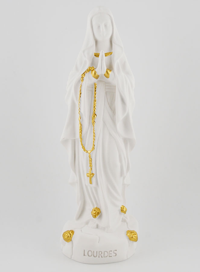 Statue Religieuse Notre Dame de Lourdes - 15cm (pic 1)