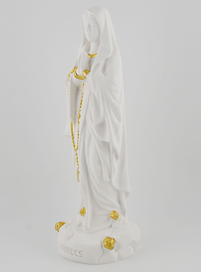 Statue Religieuse Notre Dame de Lourdes - 15cm (pic 2)