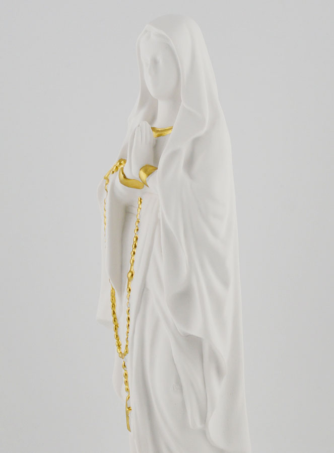 Statue Religieuse Notre Dame de Lourdes - 15cm (pic 4)