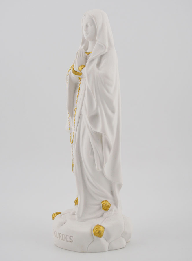 Statue Religieuse Vierge Marie de Lourdes - 15cm (pic 2)