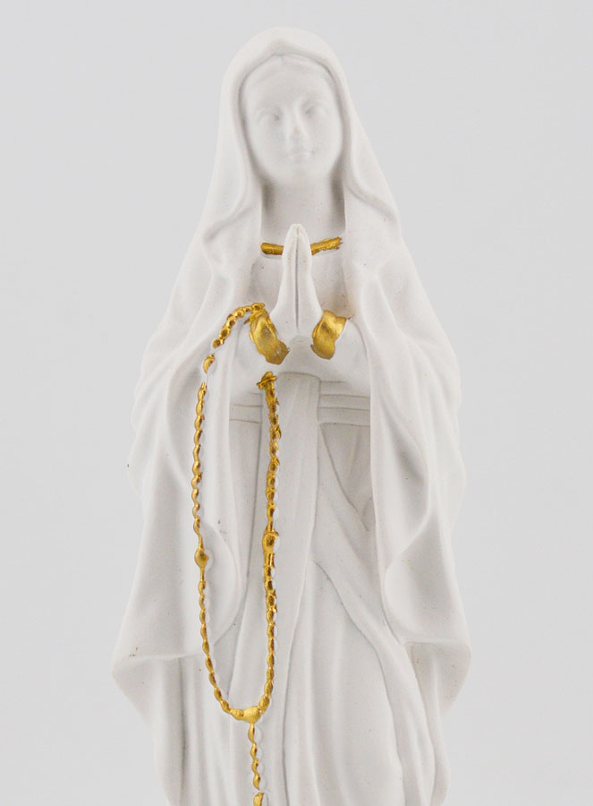 Statue Religieuse Vierge Marie de Lourdes - 15cm (pic 3)