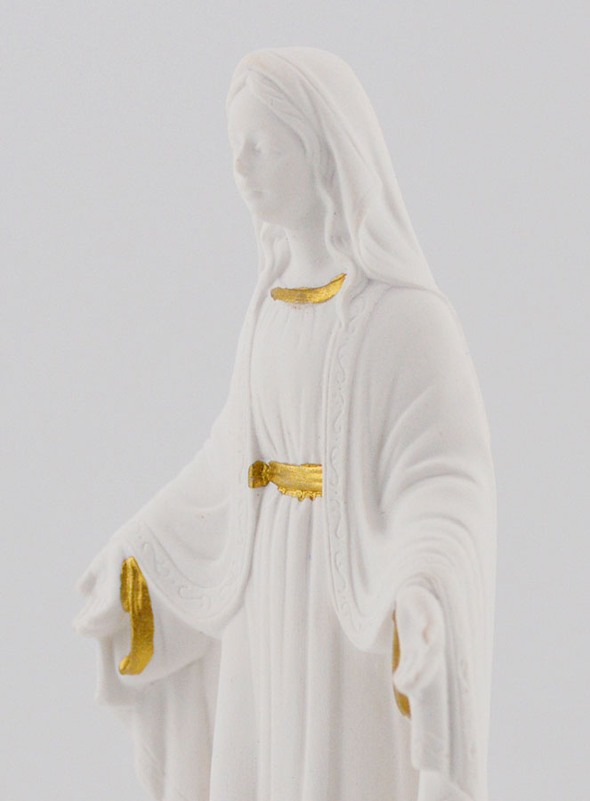 Statue Religieuse Vierge Marie sur Socle - 12cm (pic 4)