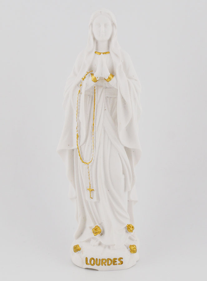 Statue Religieuse Notre Dame de Lourdes - 12cm (pic 1)