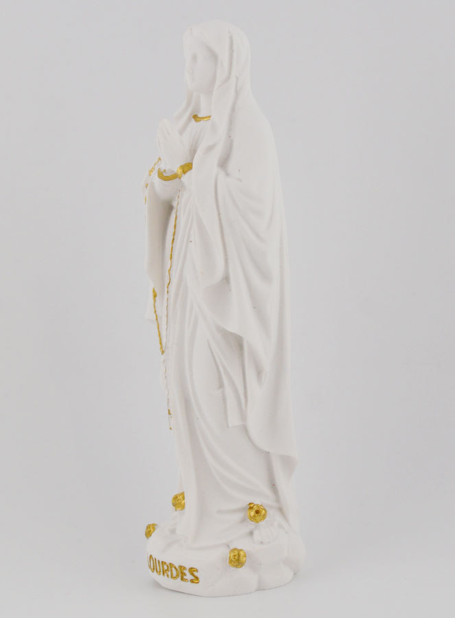 Statue Religieuse Notre Dame de Lourdes - 12cm (pic 2)