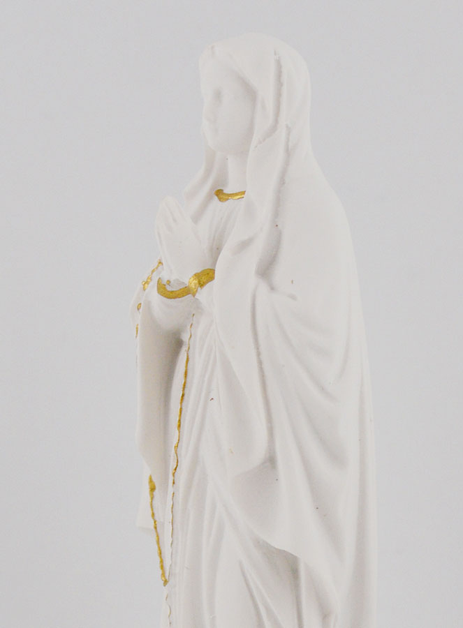 Statue Religieuse Notre Dame de Lourdes - 12cm (pic 4)