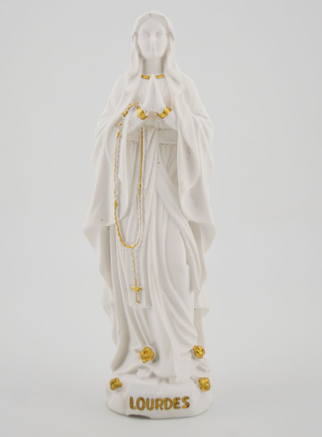 Statue Religieuse Vierge Marie de Lourdes - 12cm (pic 1)