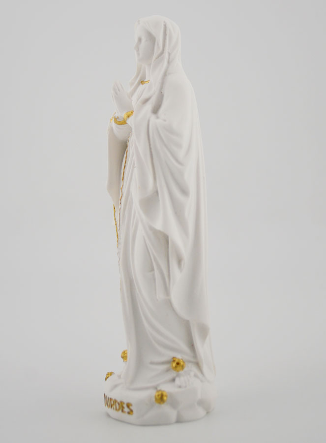 Statue Religieuse Vierge Marie de Lourdes - 12cm (pic 2)