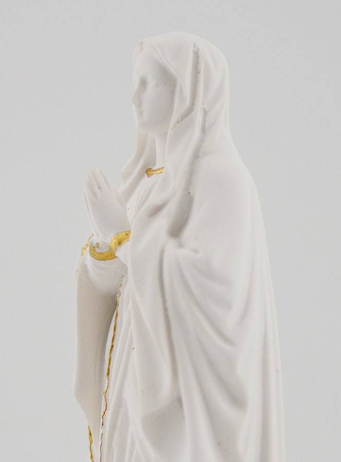 Statue Religieuse Vierge Marie de Lourdes - 12cm (pic 4)