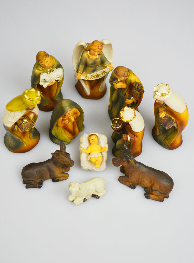 Crèche de Noël 11 Santons - 9cm (pic 2)