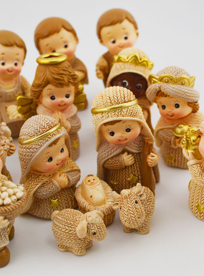 Crèche de Noël Enfantine 18 Santons - 5cm (pic 4)