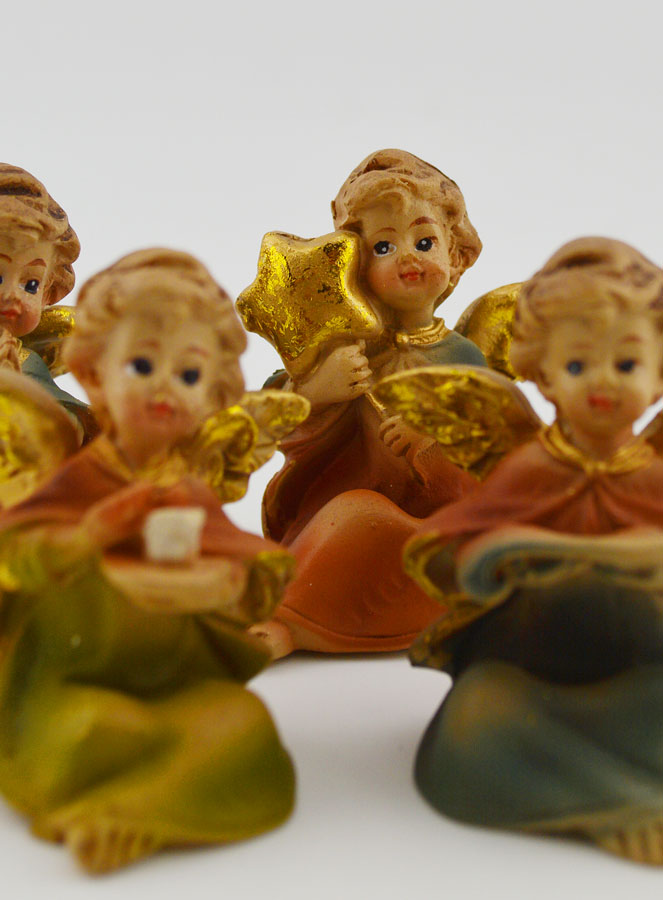 Statues Anges Gardiens - Assortiment de 4 Anges en Résine (pic 2)