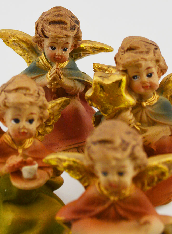 Statues Anges Gardiens - Assortiment de 4 Anges en Résine (pic 3)