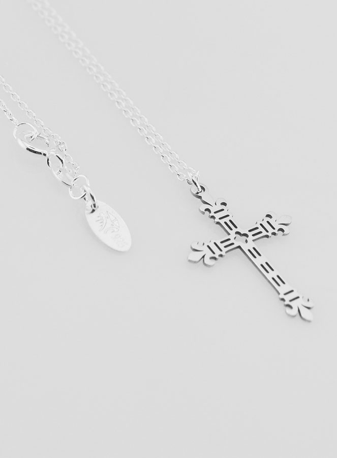 Collier Religieux & Croix Royale - Argent 925/1000 (pic 4)
