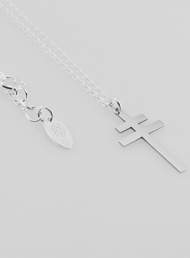 Collier Religieux & Croix de Lorraine - Argent 925/1000 (pic 4)