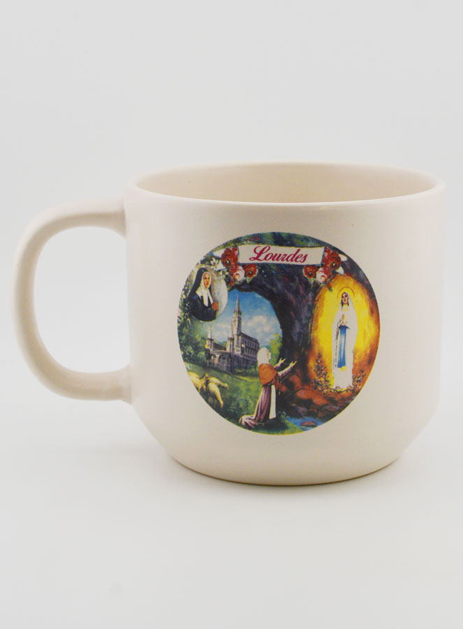 Souvenir de Lourdes - Tasse Basilique et Apparitions de Lourdes 350ml (pic 1)