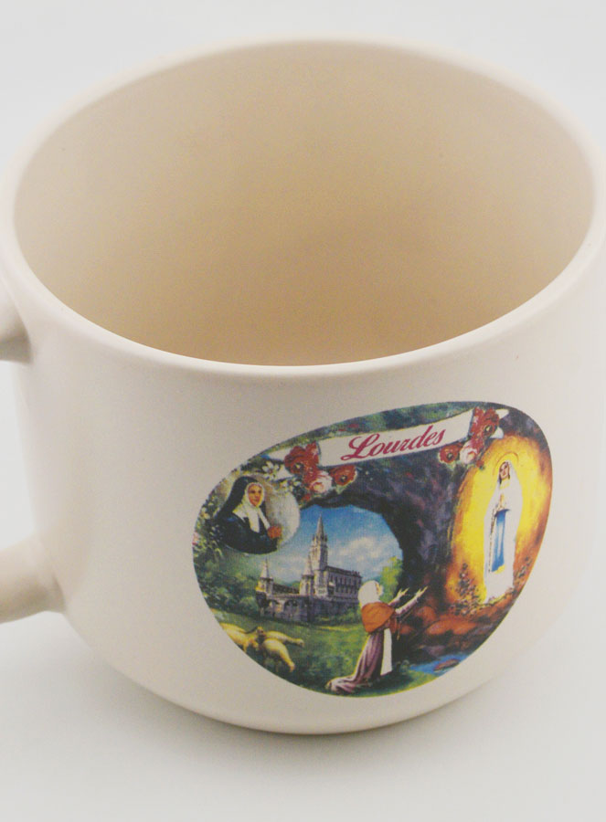 Souvenir de Lourdes - Tasse Basilique et Apparitions de Lourdes 350ml (pic 3)