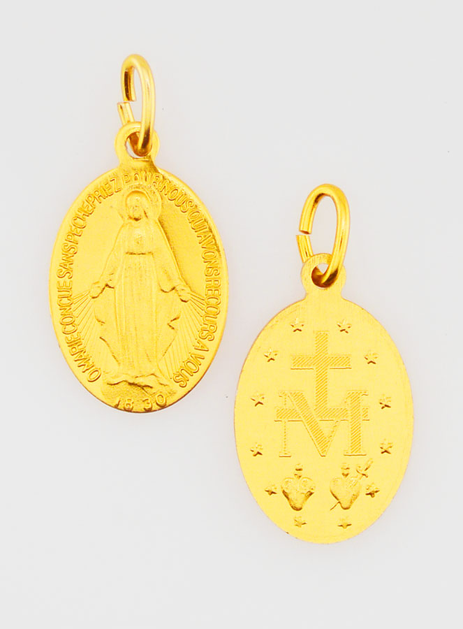 Médaille Miraculeuse Dorée 18mm (pic 1)