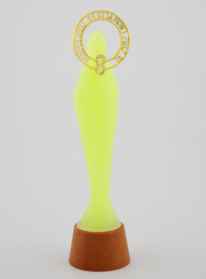 Statue Notre Dame de Lourdes Fluo Lumineuse - 12 cm (pic 4)