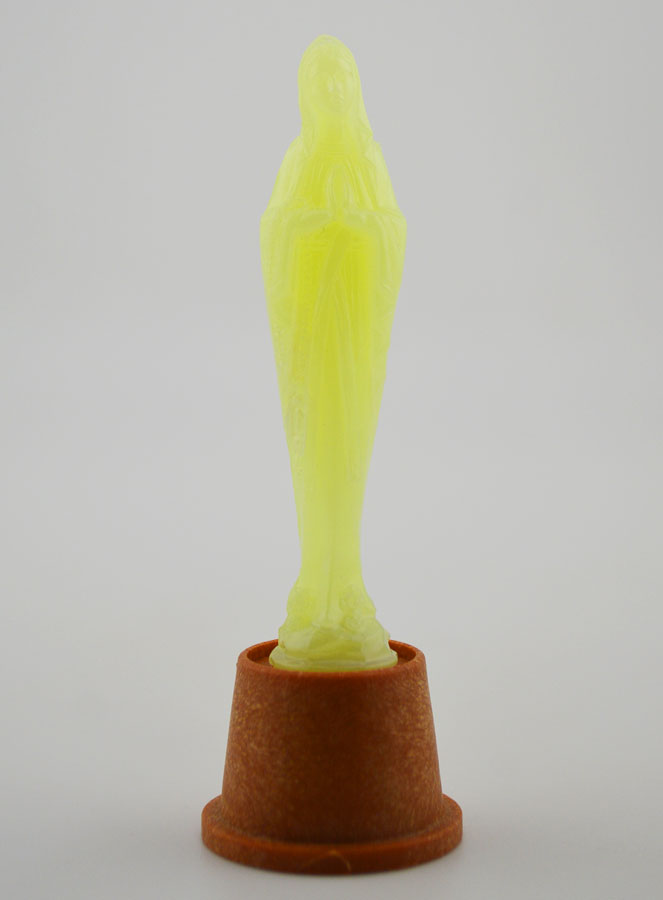 Statue Notre Dame de Lourdes Fluo Lumineuse - 6 cm (pic 1)