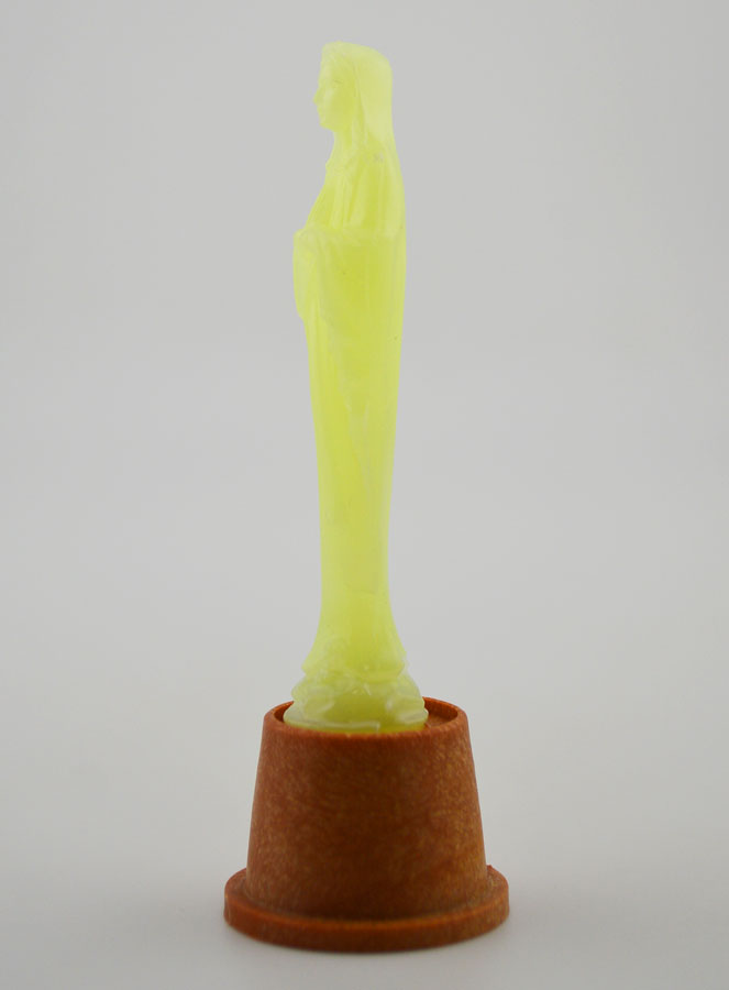 Statue Notre Dame de Lourdes Fluo Lumineuse - 6 cm (pic 2)