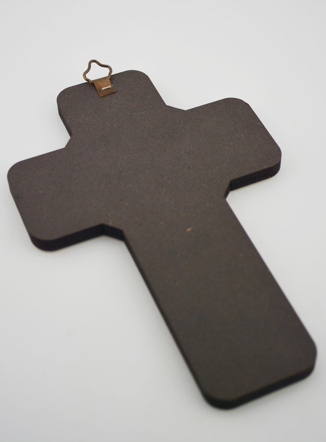 Croix Icône en Bois Saint Esprit - 18cm (pic 4)