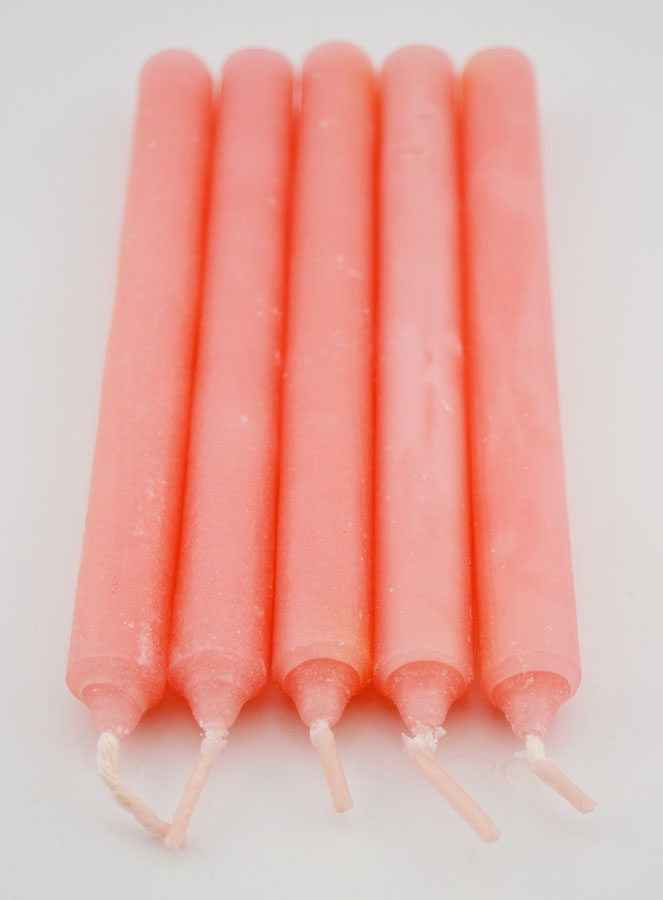 Bougies Teintées Masse Sainte Rita 14cm - Lot de 5 (pic 3)