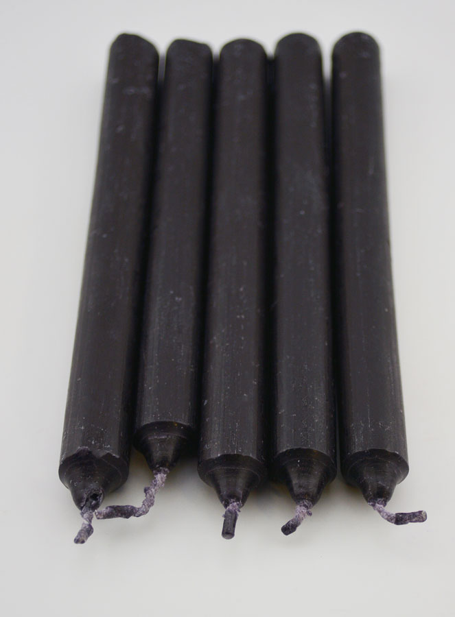 Bougies Teintées Masse Saint Charbel 14cm - Lot de 5 (pic 3)