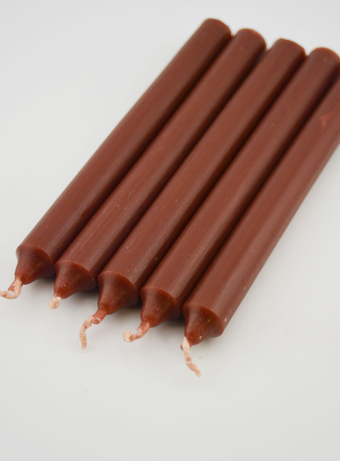 Bougies Teintées Masse Saint Benoit 14cm - Lot de 5 (pic 4)