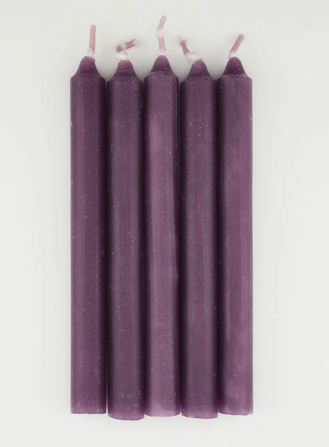 Bougies Teintées Masse Sacré Coeur de Jésus 14cm - Lot de 5 (pic 2)