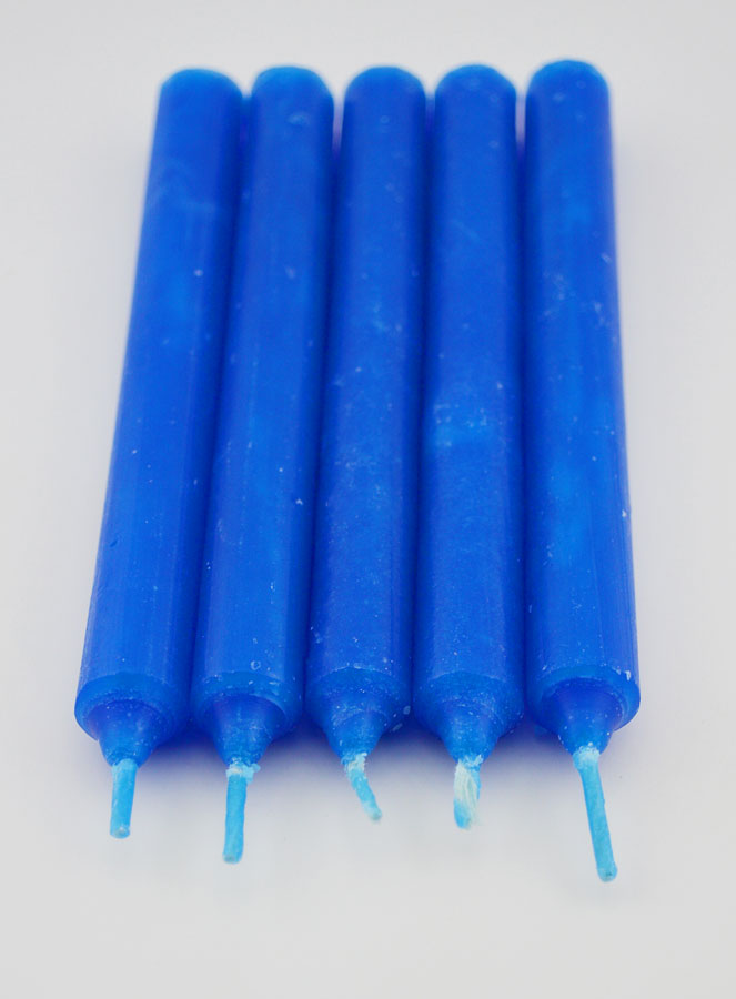 Bougies Teintées Masse Vierge Miraculeuse 14cm - Lot de 5 (pic 3)