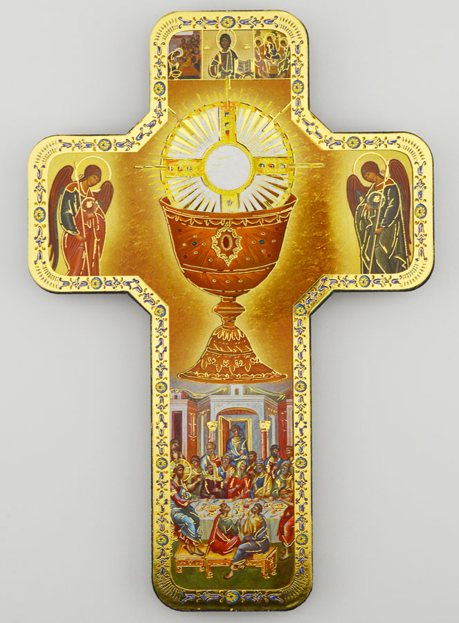 Croix Icône Première Communion - 18cm (pic 1)