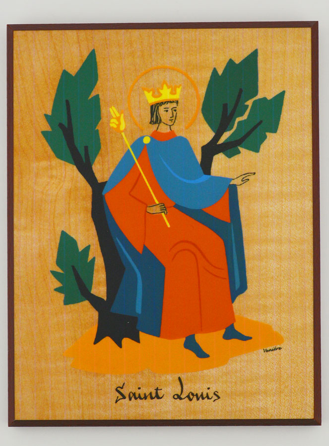 Icône Cadre Prénom Saint Louis - Artisanat Monastique (pic 1)