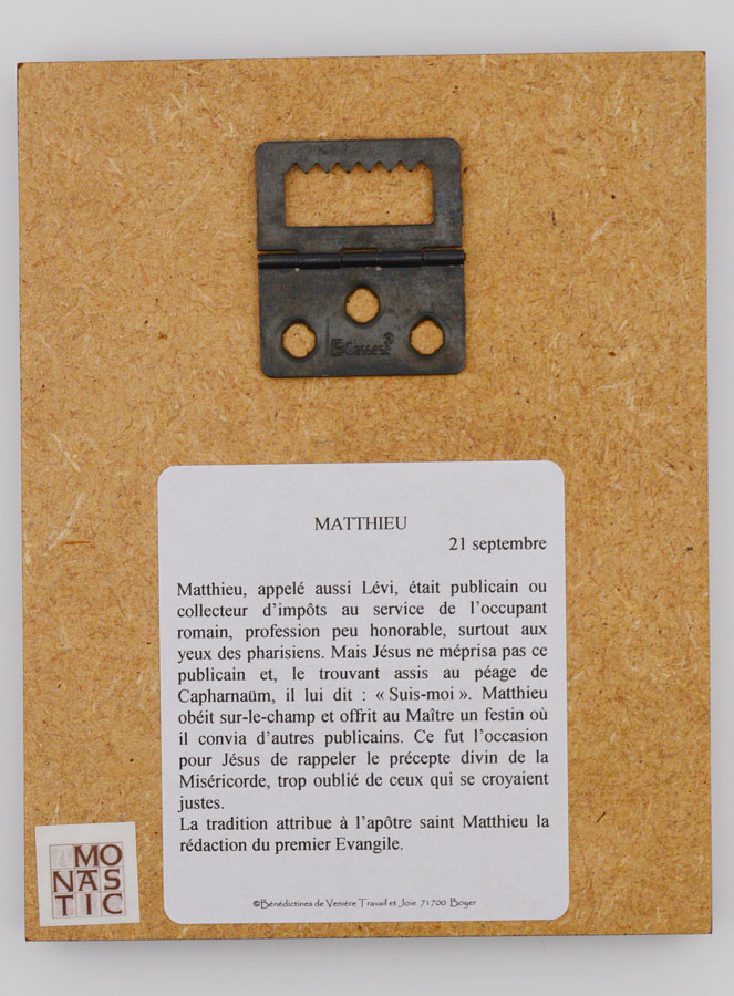 Icône Cadre Prénom Saint Matthieu - Artisanat Monastique (pic 4)