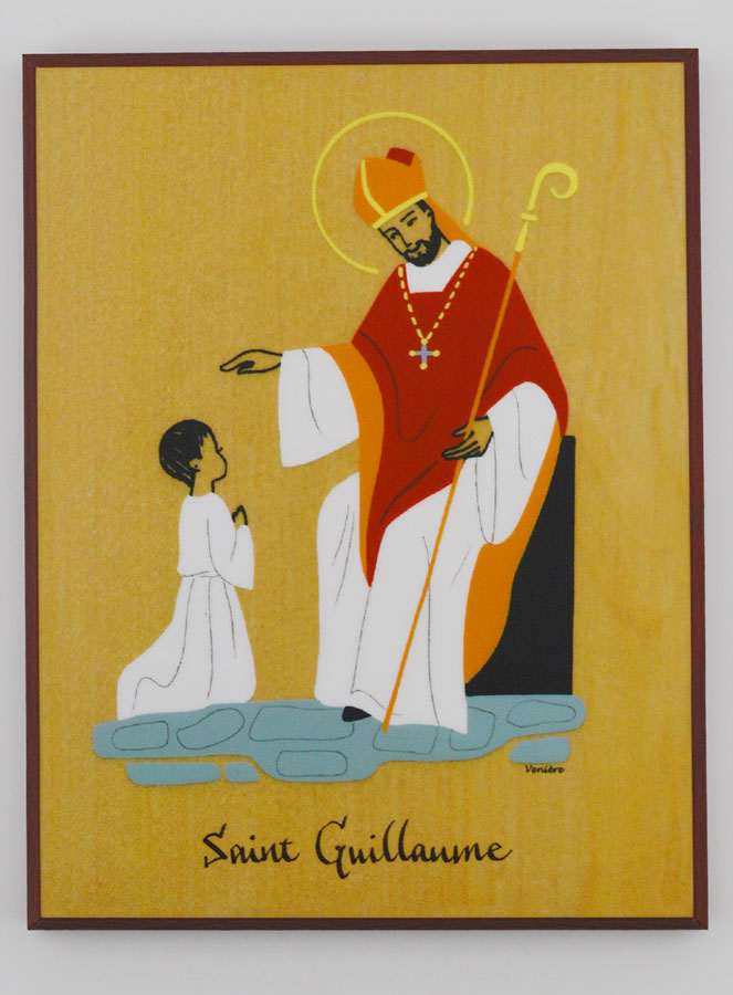 Icône Cadre Prénom Saint Guillaume - Artisanat Monastique (pic 1)