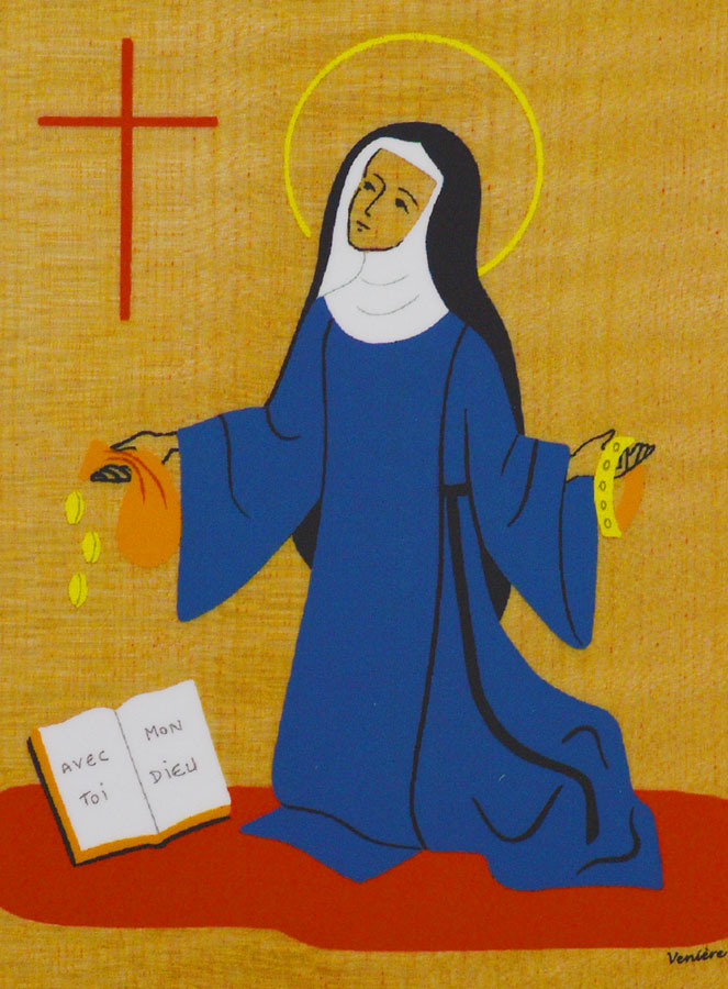 Icône Cadre Saint et Prénom Fille au Choix - Artisanat Monastique (pic 2)