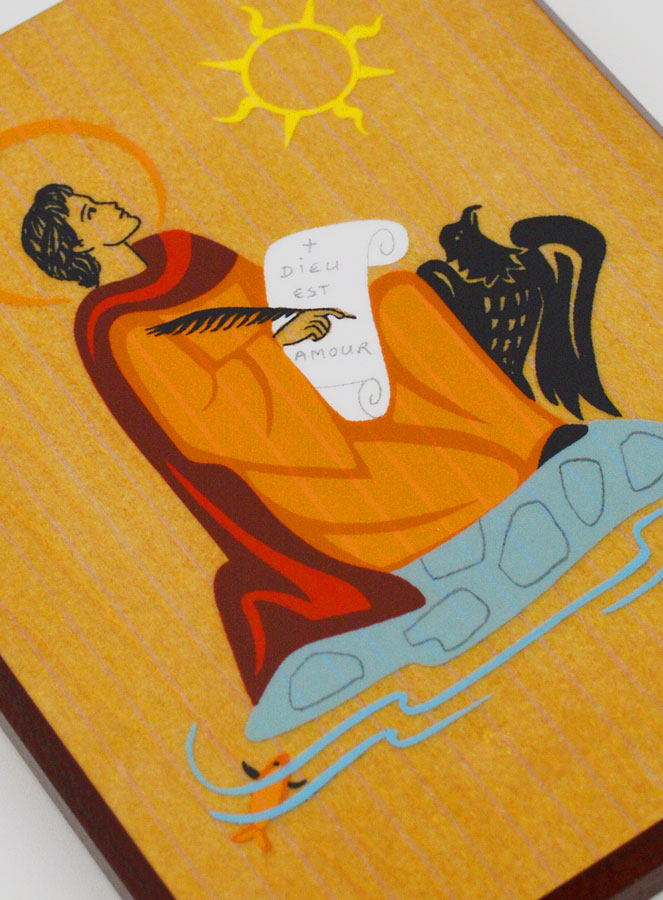 Icône Cadre Saint et Prénom Garçon au Choix - Artisanat Monastique (pic 3)