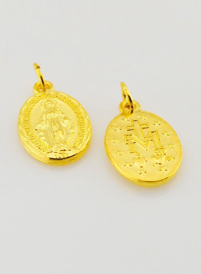 Médaille Miraculeuse Festonnée 20mm - Prière en Français (pic 2)