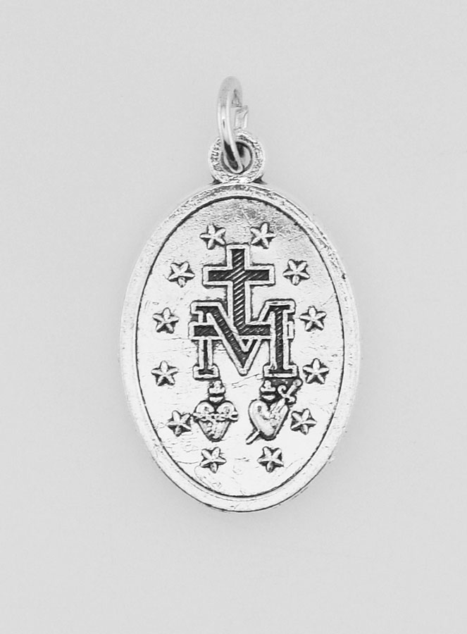 Médaille Miraculeuse Argenté 22mm - Prière en Français (pic 4)