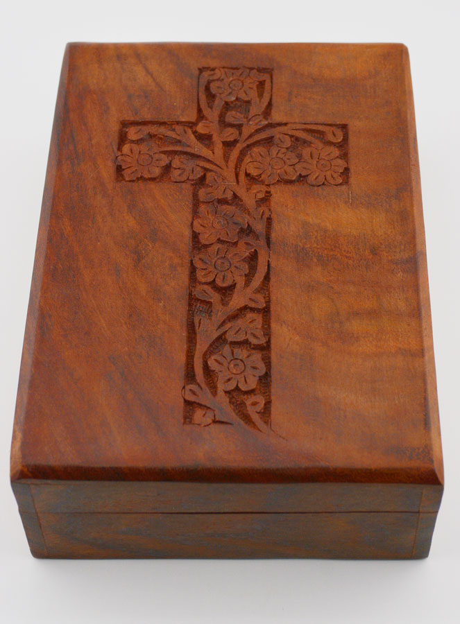 Boîte à Chapelet ou Missel en Bois Sculpté (pic 1)