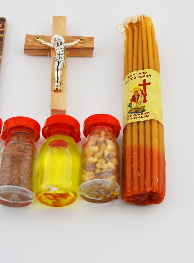 Coffret Jérusalem avec Bougies - Souvenir de Terre Sainte (pic 3)