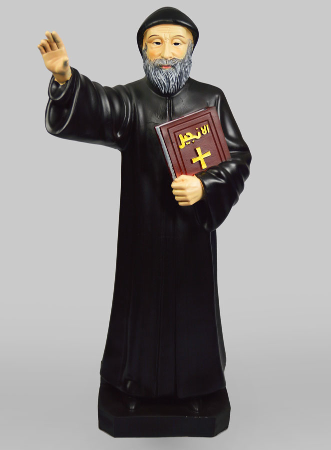 Grande Statue de Saint Charbel 60cm (pic 1)