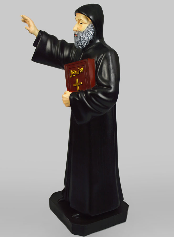 Grande Statue de Saint Charbel 60cm (pic 2)
