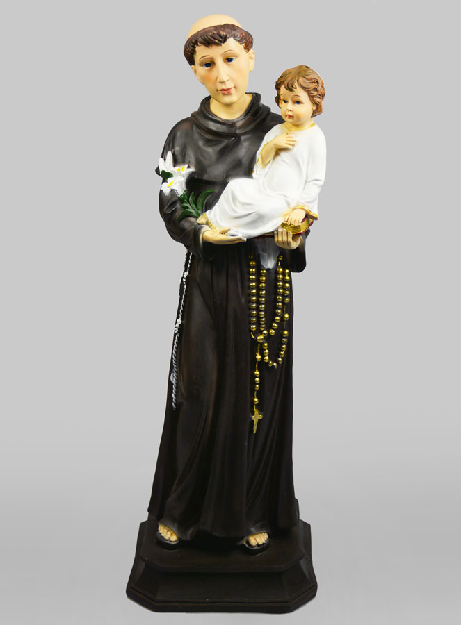 Grande Statue de Saint Antoine de Padoue 60cm (pic 1)