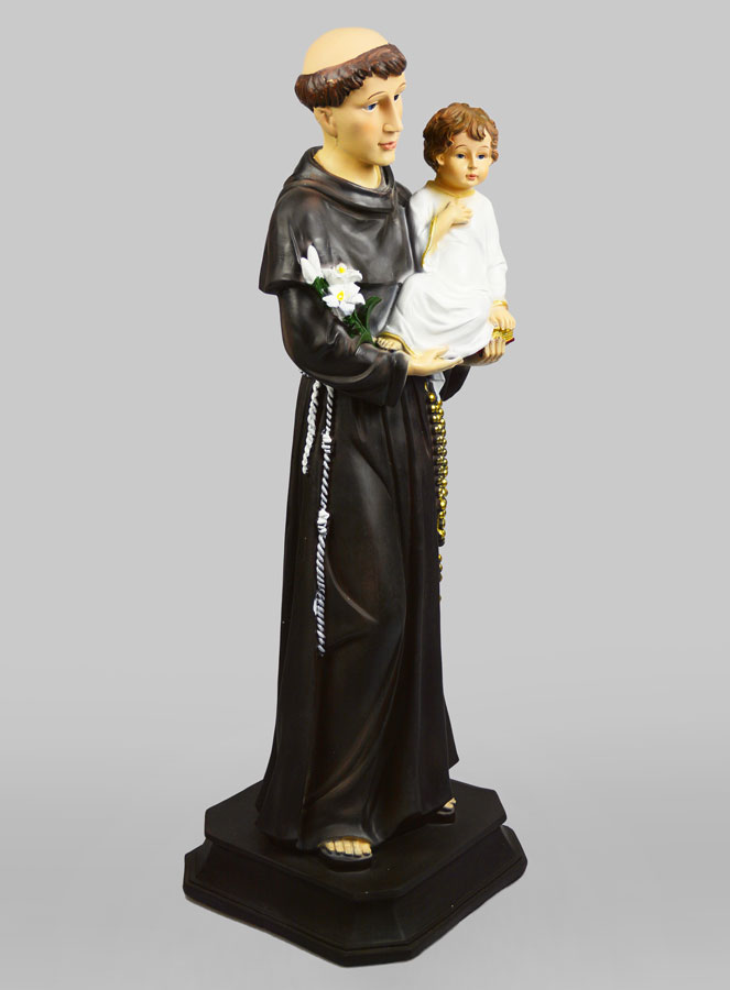 Grande Statue de Saint Antoine de Padoue 60cm (pic 2)