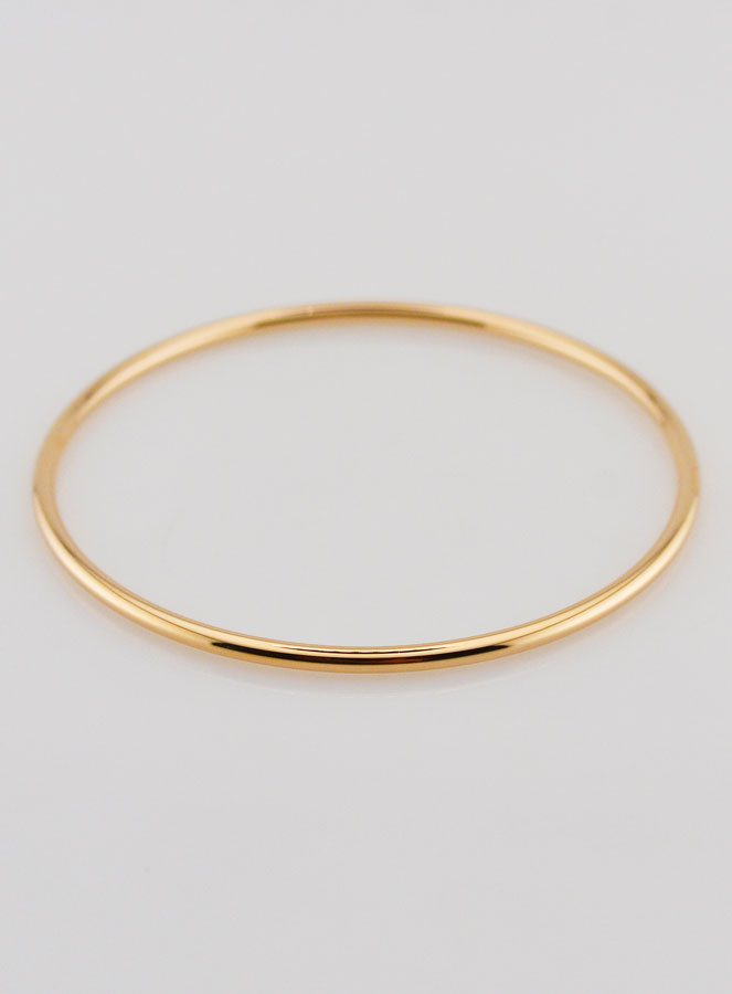 Bracelet Jonc en Plaqué Or - 54mm (pic 2)
