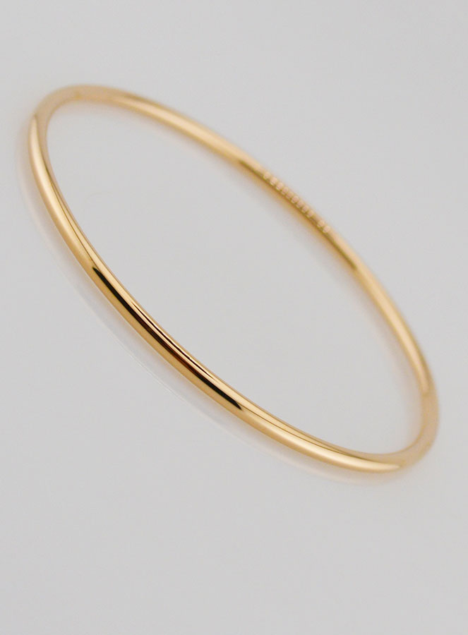 Bracelet Jonc en Plaqué Or - 54mm (pic 3)