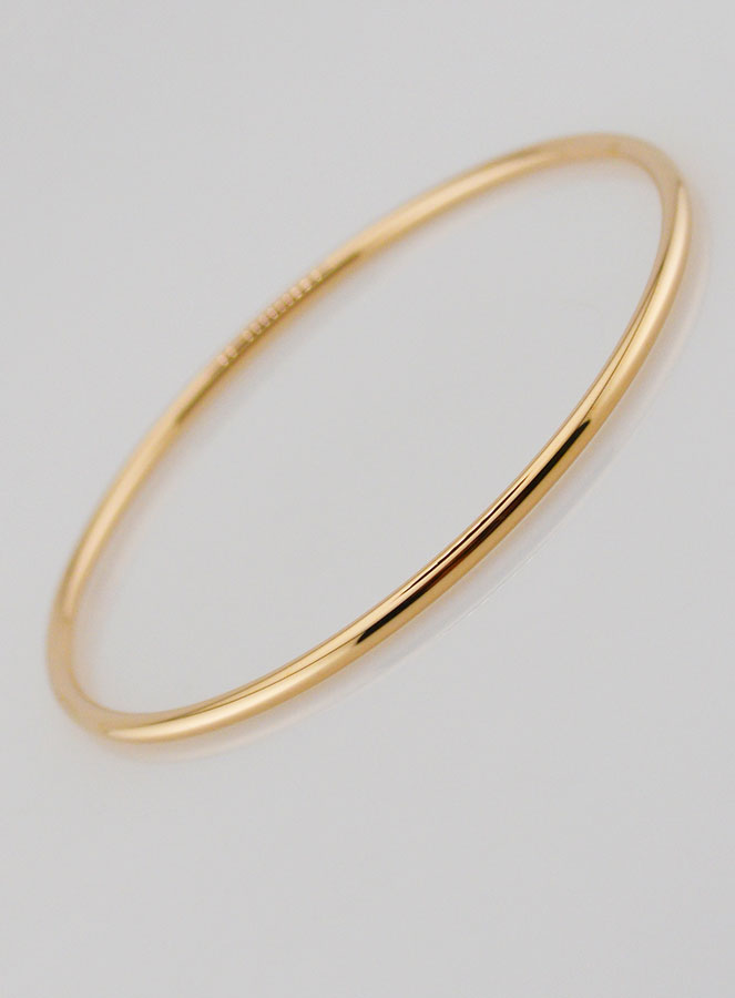 Bracelet Jonc en Plaqué Or - 54mm (pic 4)